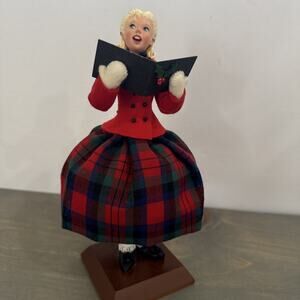 SIMPICH TEENAGE GIRL CHRISTMAS CAROLER CHARACTER DOLL 1991 Retired Rare